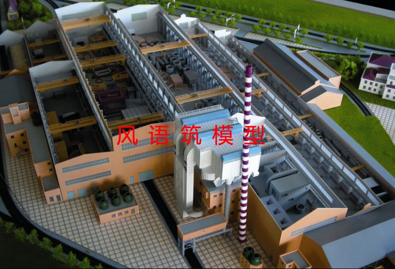 钢铁厂区规划沙盘模型